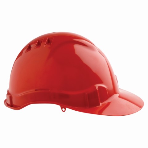 HARD HAT VENTED 6 POINT - RED  